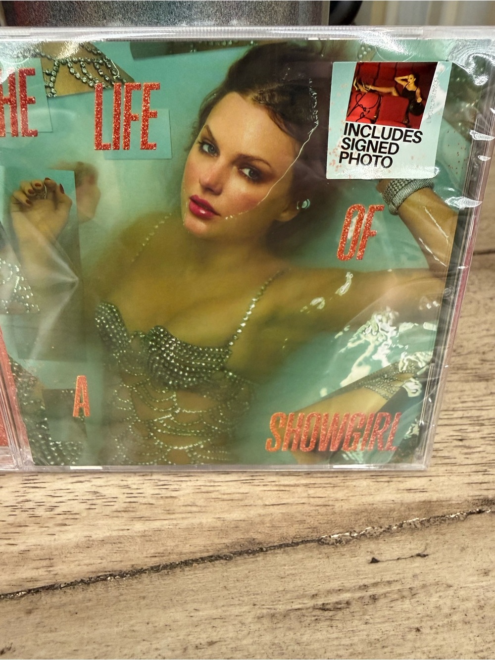 Taylor Swift autographed Life of a Show Girl CD